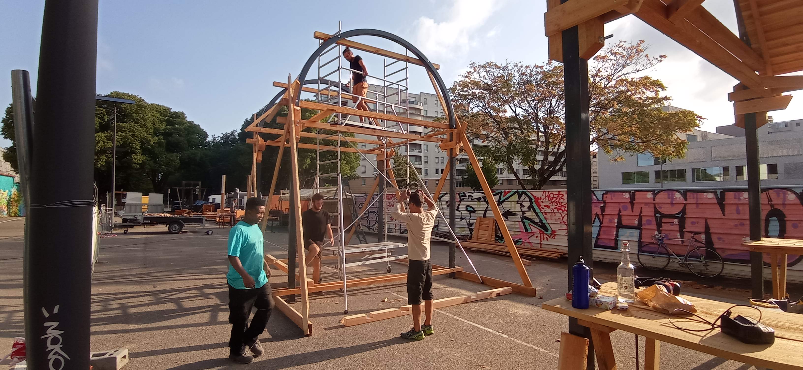 Chantier arches actions innovantes - ©collectif làBO