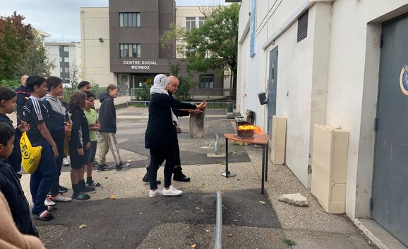 Sensibilisation des locataires aux bon réflexes, avec les sapeurs-pompiers de la Métropole de Lyon et du Rhône